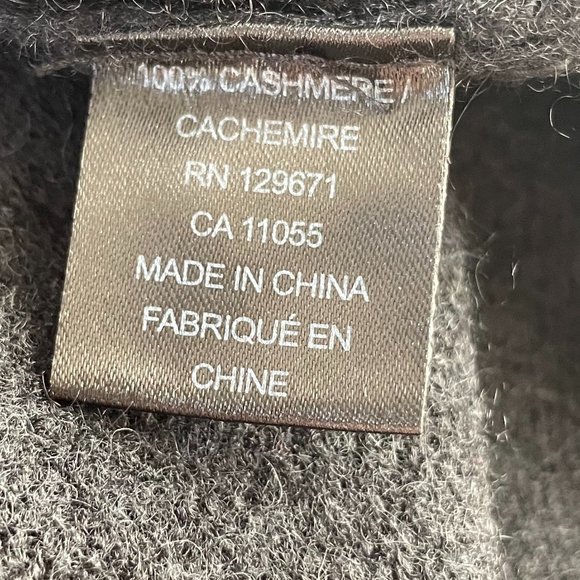 Black Lightening Bolt Cashmere Cardigan from 360 Cashmere - Picture 8 of 8